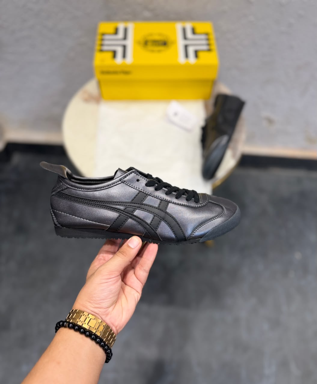 ONITSUKA TIGER SD PREMIUM GUNMETAL BLACK