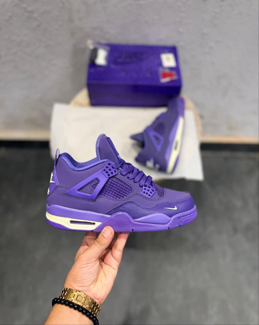 AIR JORDANS RETRO 4 NIGEL SILVESTER PURPLE