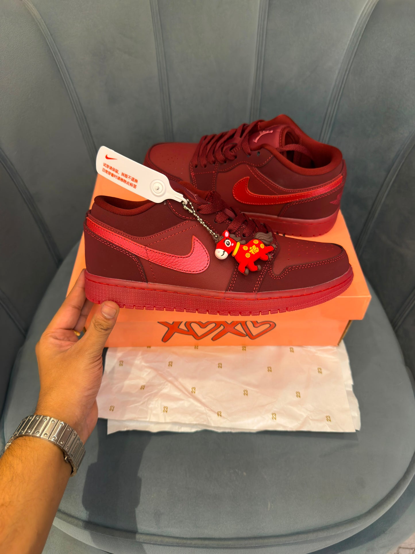 AIR JORDANS LOW VALENTINE" year of horse "