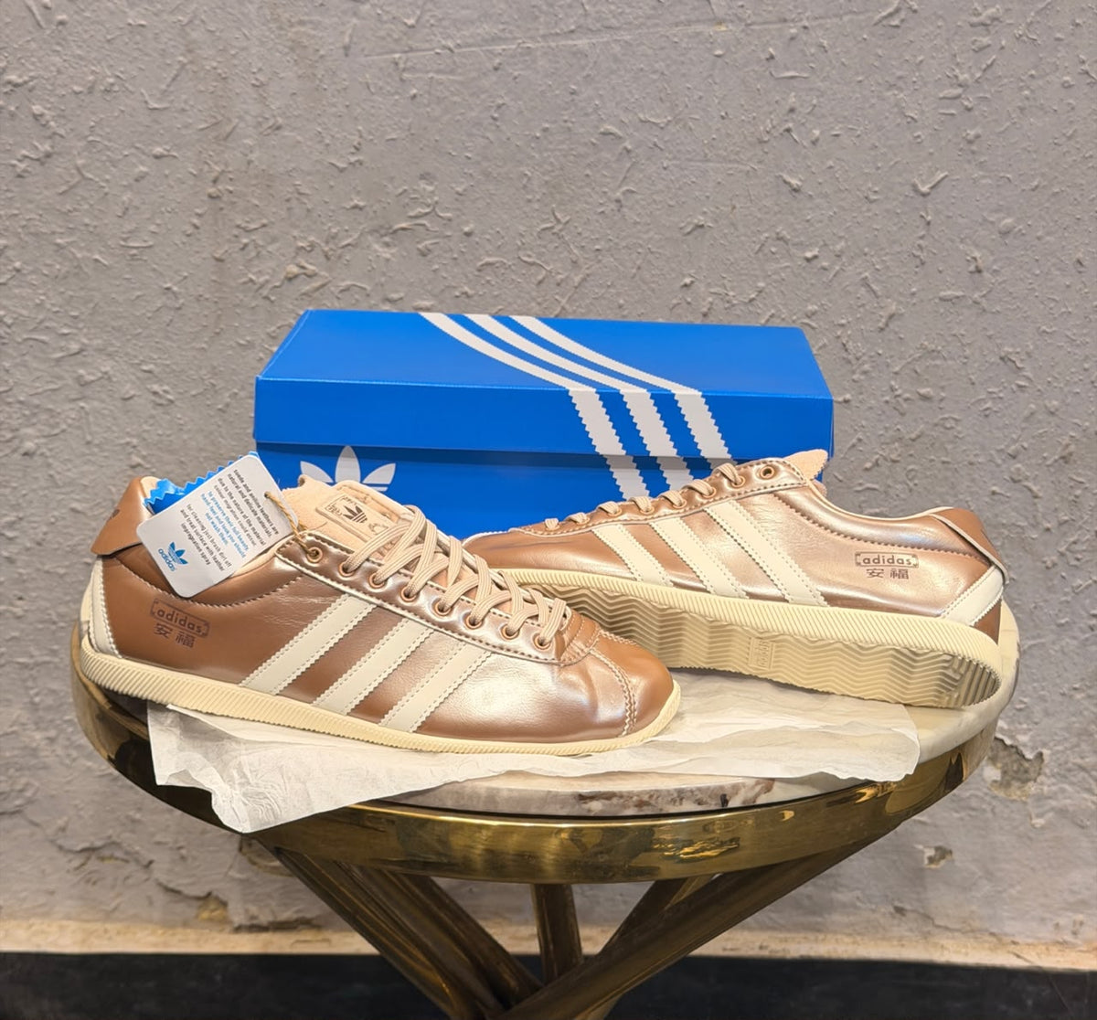 ADIDAS ORIGINALS ANFU METALLIC GOLD