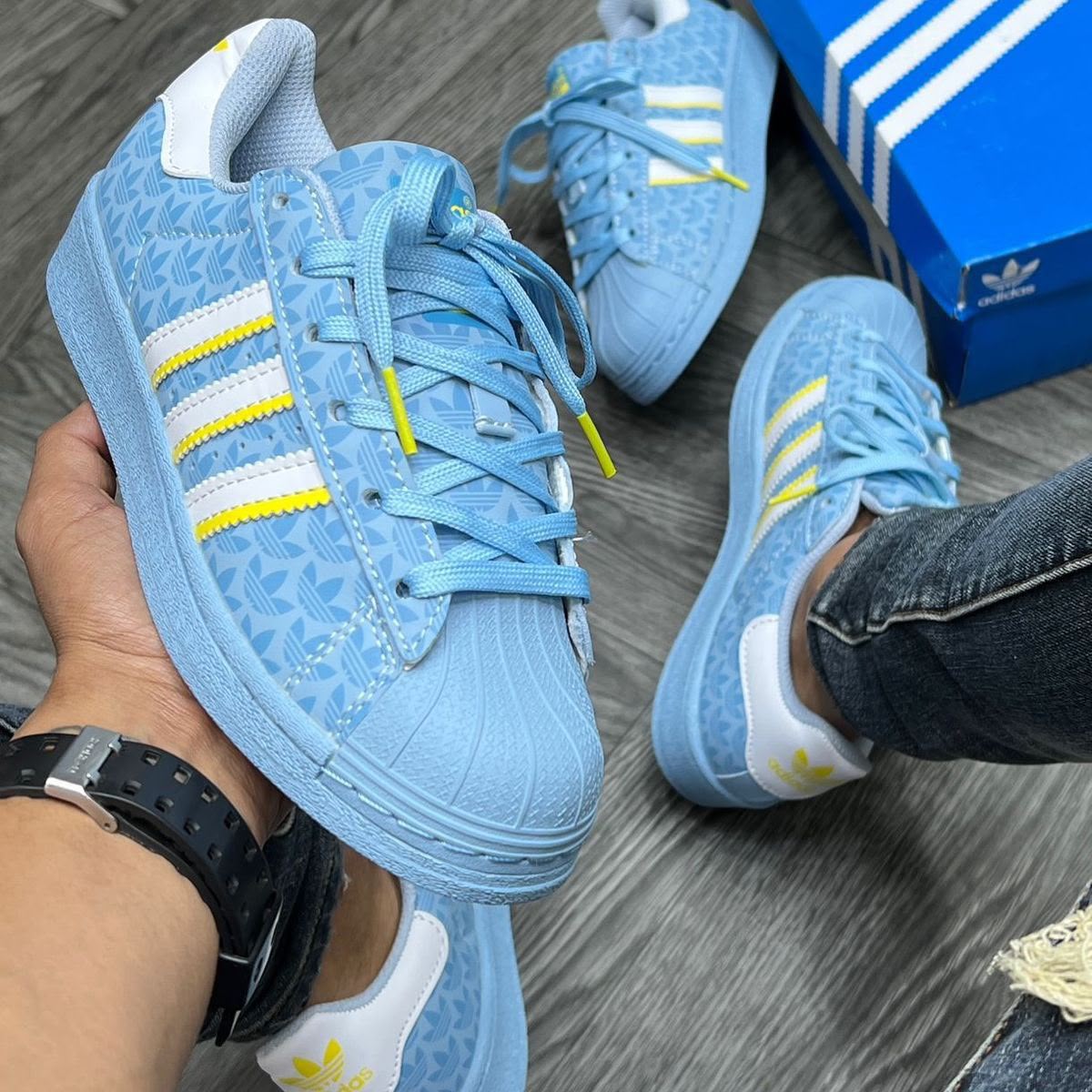 ADIDAS SUPERSTAR 2ND GENERATION SKY IMPRINT LOGO