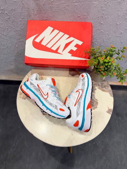NIKE P6000 TRAINER WHITE RED BLUE