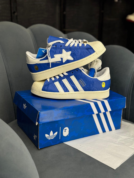 ADIDAS ORGINAL SUPERSTAR BAPE SKY BLUE