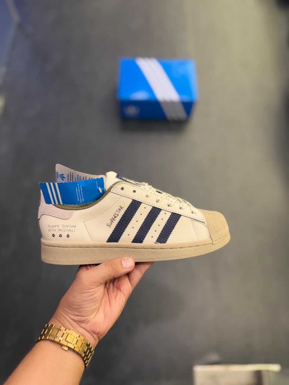 ADIDAS ORIGINALS SUPERSTAR ATMOS BLACK PATENT