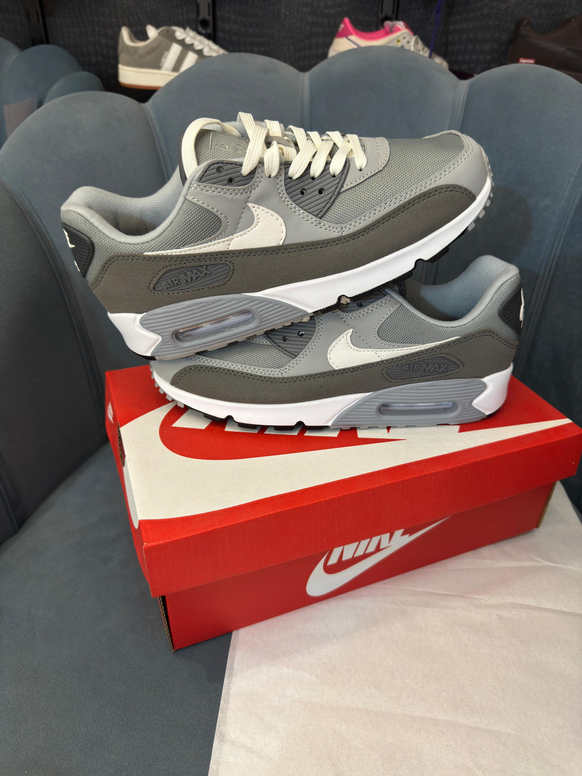 NIKE AIRMAX 90 LIGHT SMOKE GREY