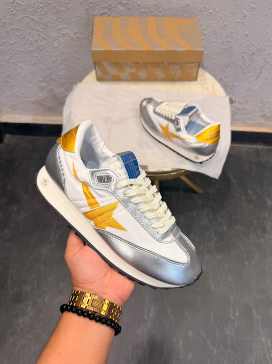 ADIDAS GOLDEN GOOSE MARATHON SNEAKER SILVER GOLD