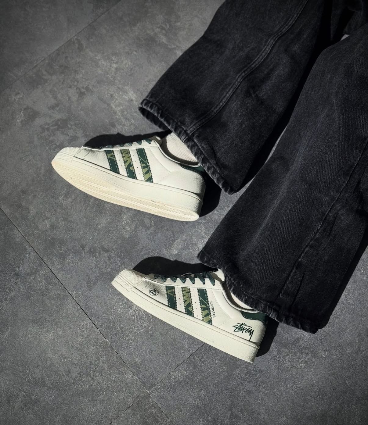 ADIDAS ORIGINALS SUPERSTAR STUSSY CAMO