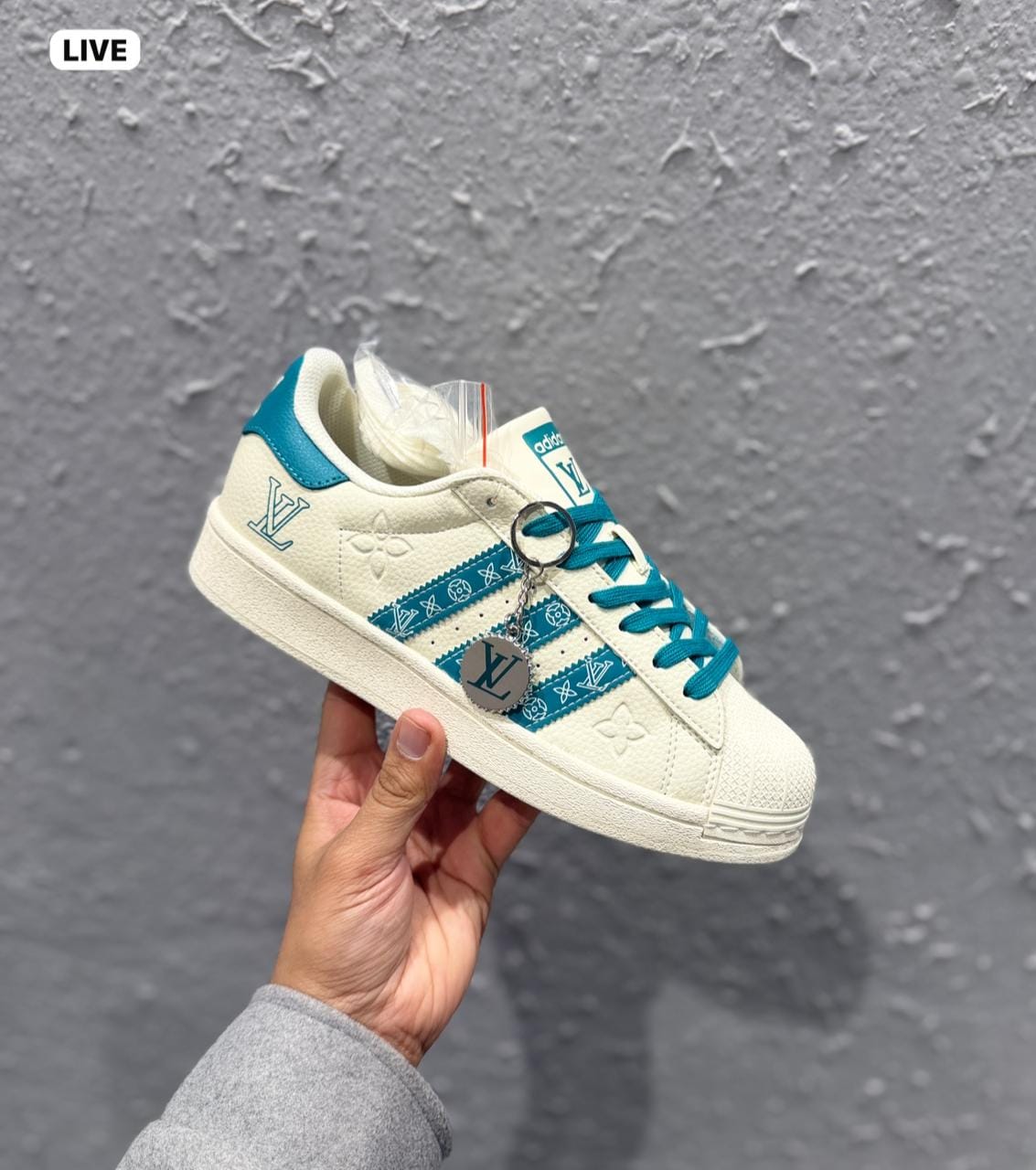 ADIDAS ORIGINALS SUPERSTAR X LOUIS VUITTON EMBOSSED