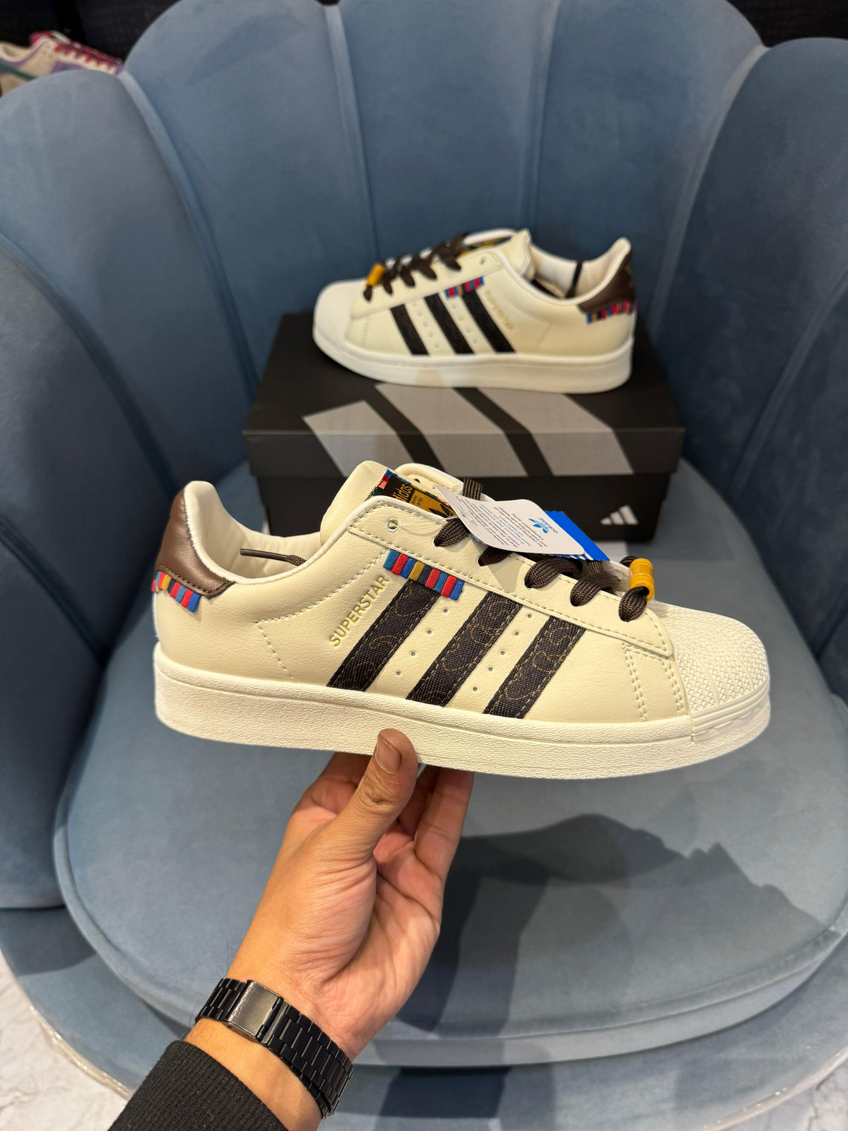 ADIDAS SUPERSTAR SHELL BROWN