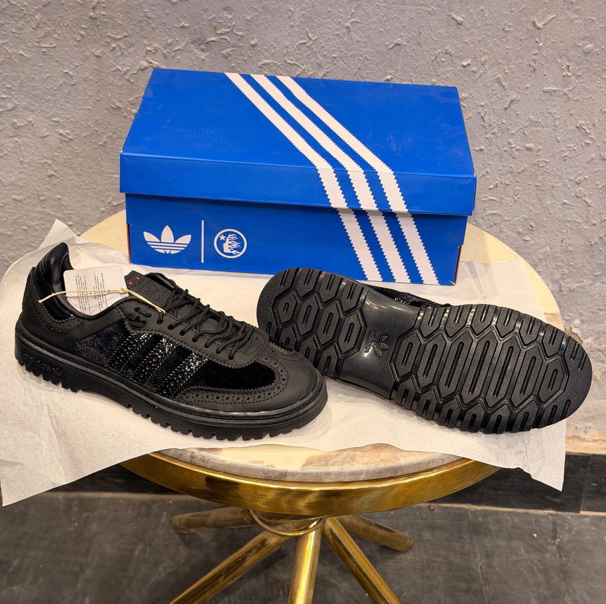 ADIDAS ORIGINALS SAMBA LX FREIZEIT TRIPPLE BLACK VALENTINE DAY