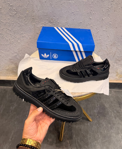 ADIDAS ORIGINALS SAMBA LX FREIZEIT TRIPPLE BLACK VALENTINE DAY