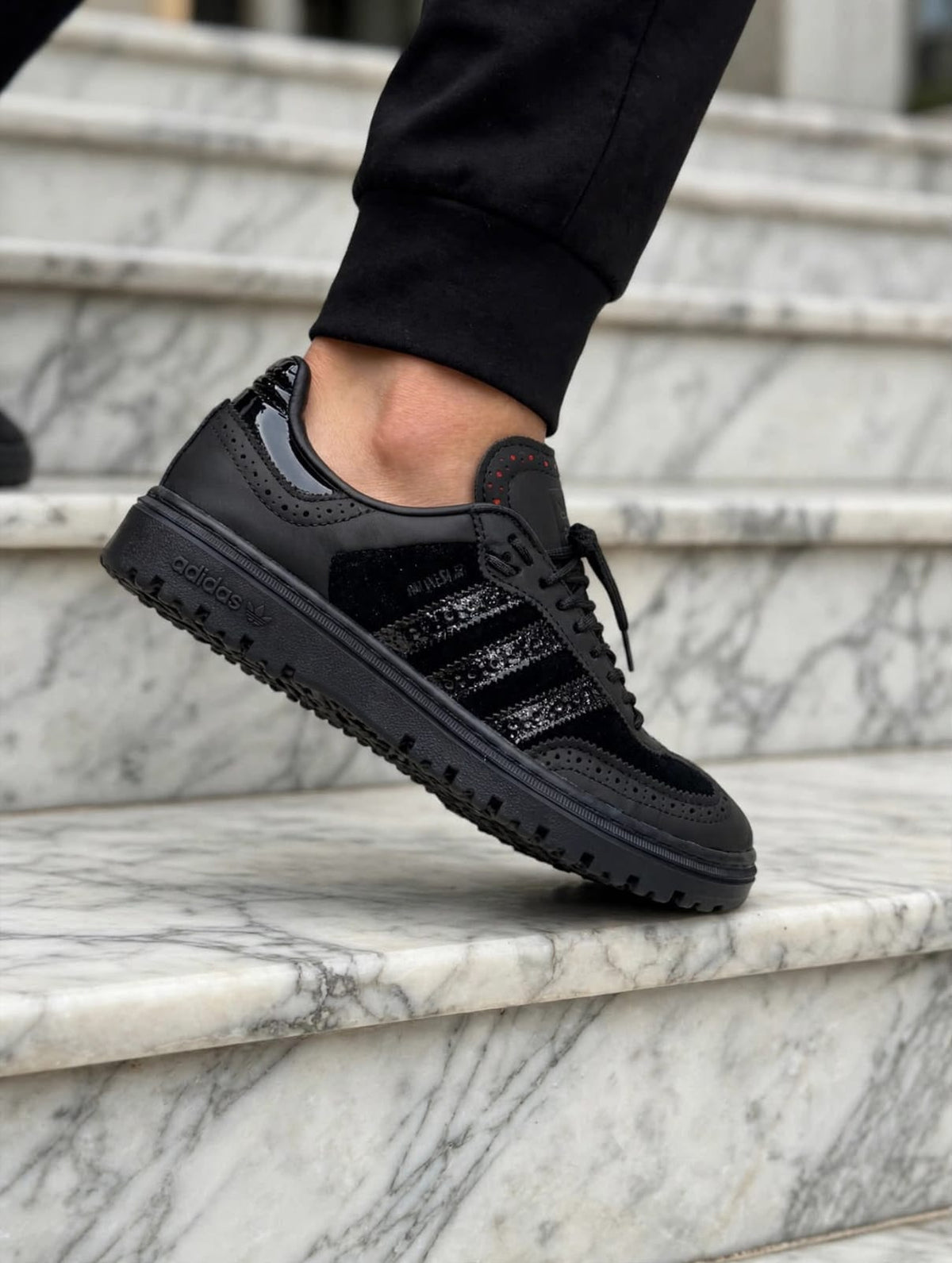 ADIDAS ORIGINALS SAMBA LX FREIZEIT TRIPPLE BLACK VALENTINE DAY