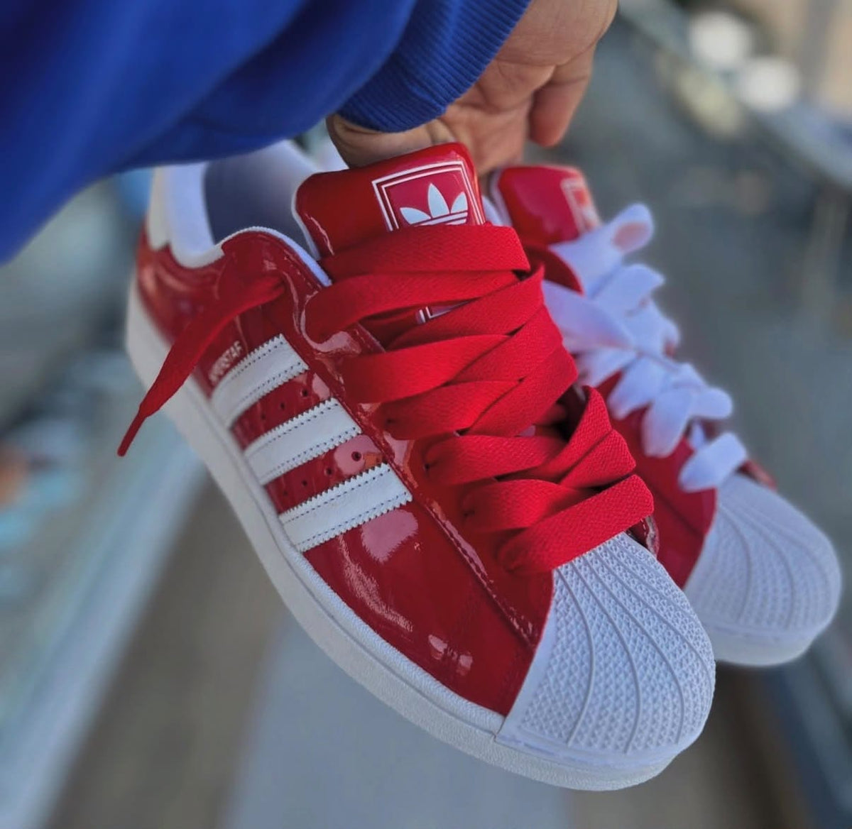 ADIDAS ORIGINALS SUPERSTAR ATMOS RED