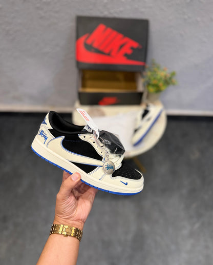 AIR JORDAN RETRO 1 LOW TRAVIS X STUSSY