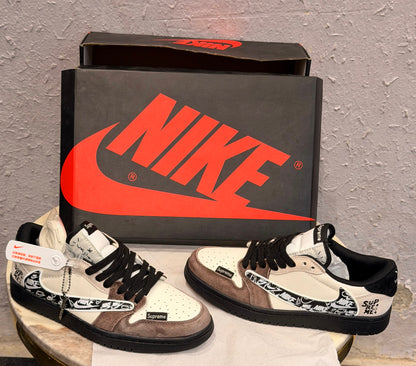 AIR JORDAN RETRO 1 LOW TRAVIS X SUPREME