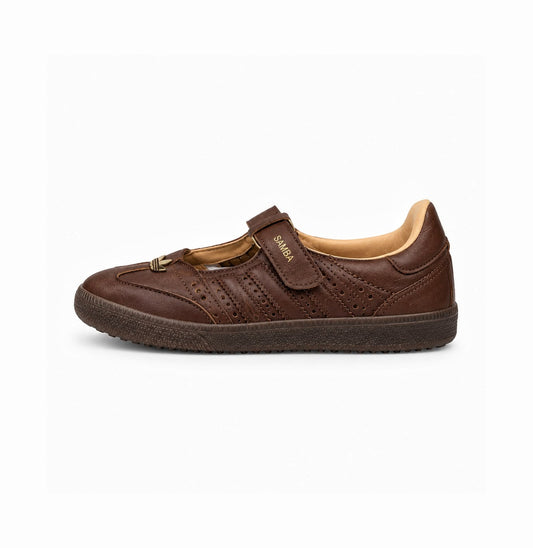 ADIDAS ORIGINALS SAMBA JANE LEATHER BROWN