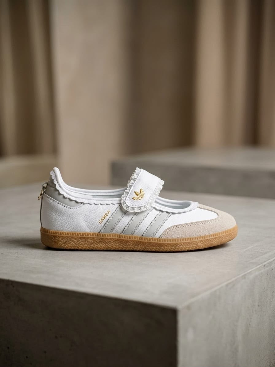 ADIDAS SAMBA JANE WHITE GREY