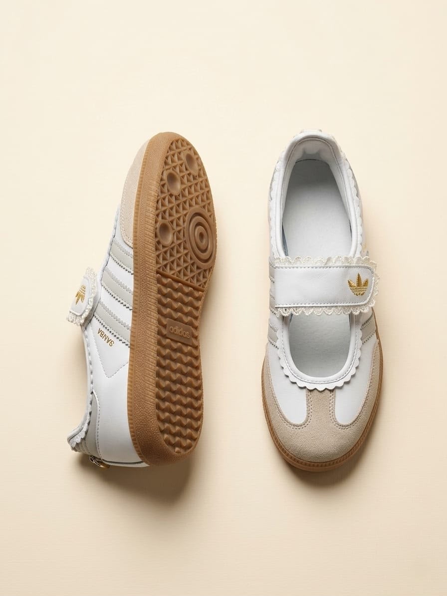 ADIDAS SAMBA JANE WHITE GREY