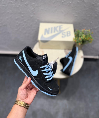 NIKE SB DUNK STUSSY BLACK BLUE KEYCHAIN