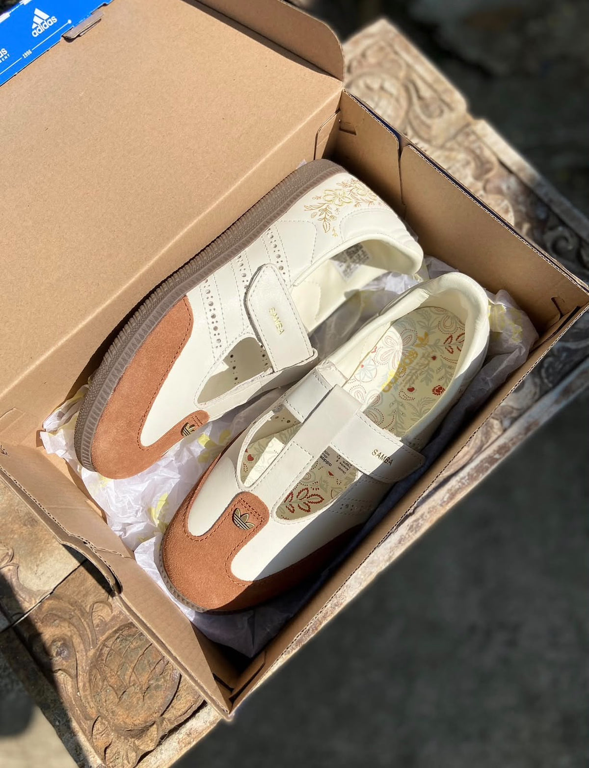 ADIDAS SAMBA JANE SUMMER GLOW OF WHITE BROWN