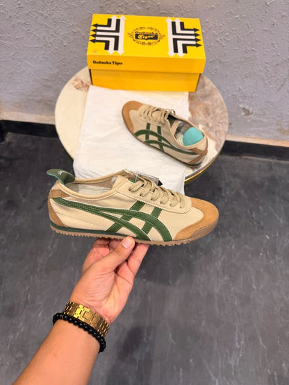 ONITSUKA TIGER BEIGE GREEN