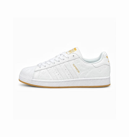 ADIDAS  ORIGINALS SUPERSTAR EMBOSSED WHITE GUM