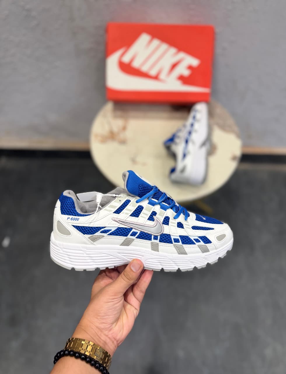 NIKE P6000 TRAINER METALLIC ROYAL BLUE