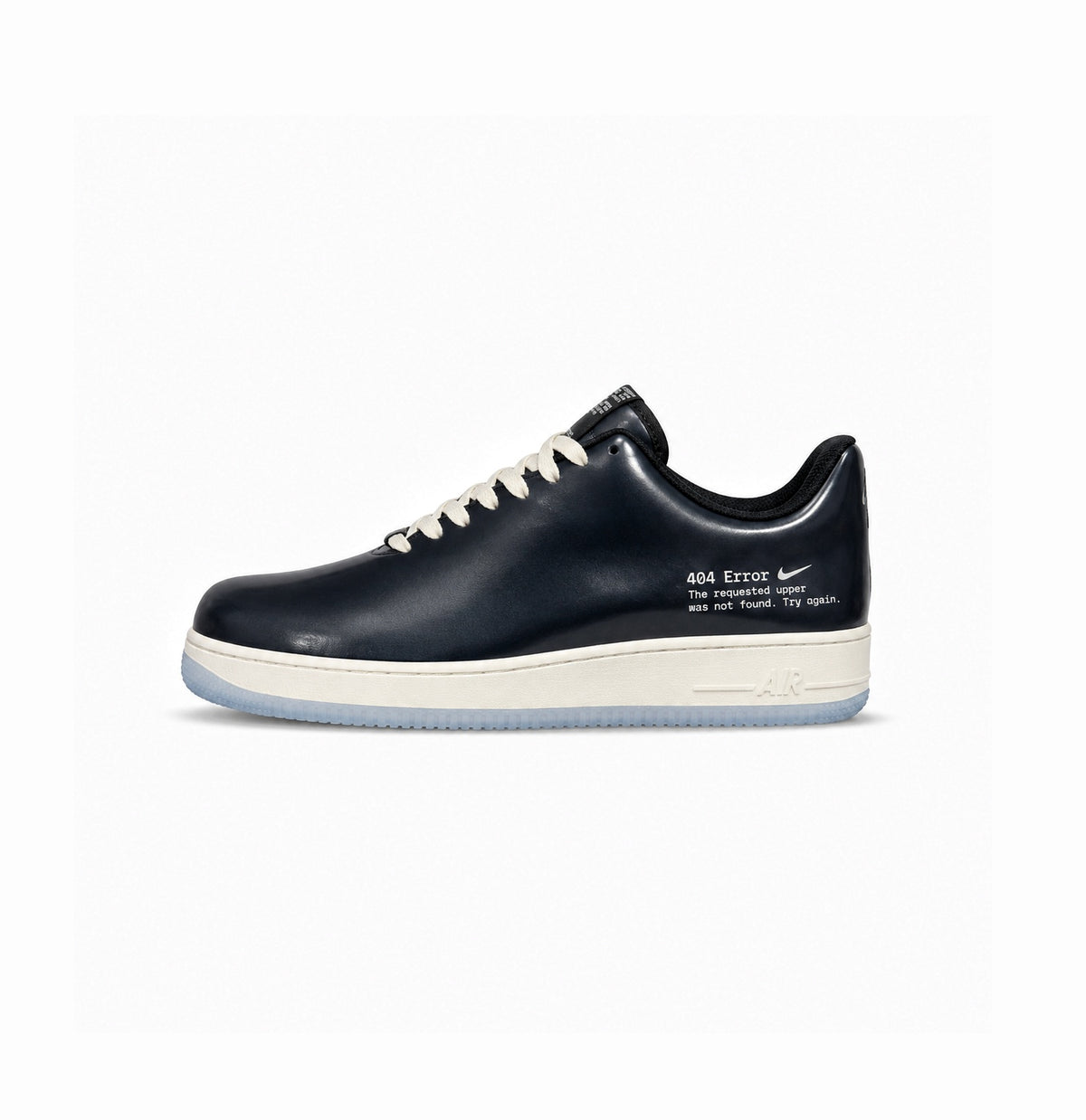 NIKE AIRFORCE ONE SWOOSH ERROR BLACK