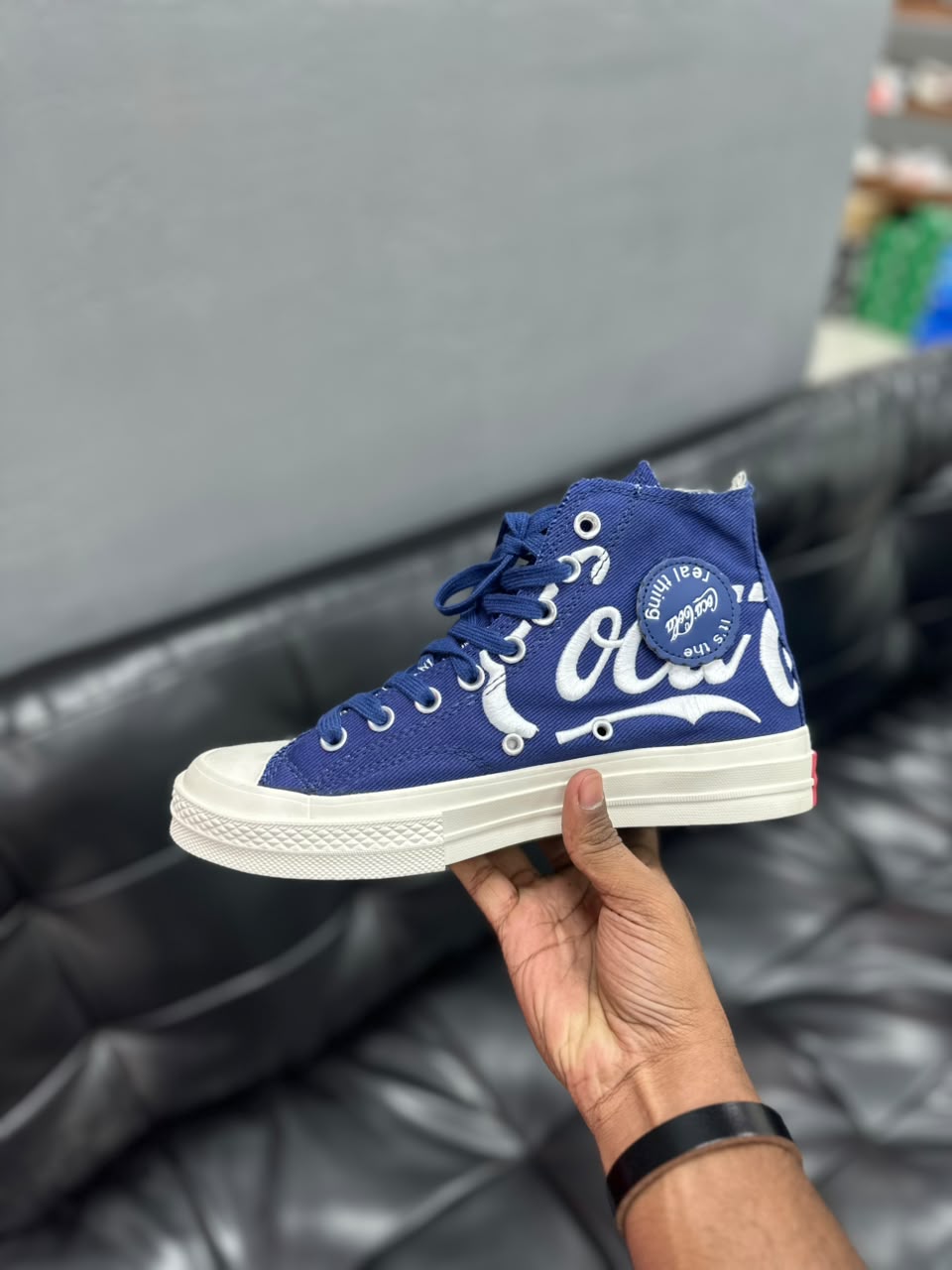 KITH X COCO-COLA X CONVERSE CHUCK 70 HI BLUE