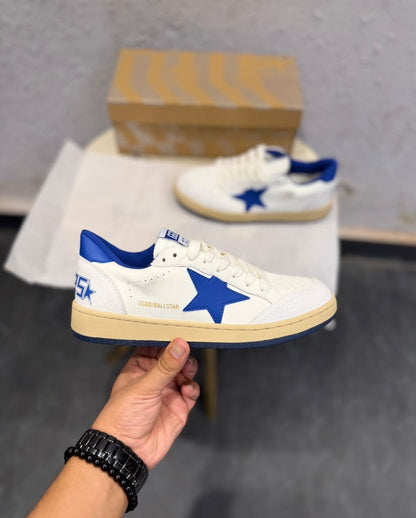 ADIDAS GOLDEN GOOSE BALL STAR WHITE BLUE SNEAKERS