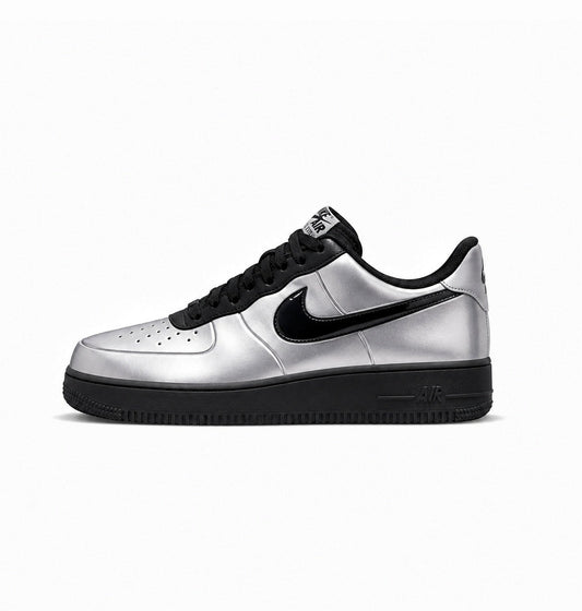 NIKE AIRFORCE FOAMPOSITE PRO METALLIC  BLACK SILVER