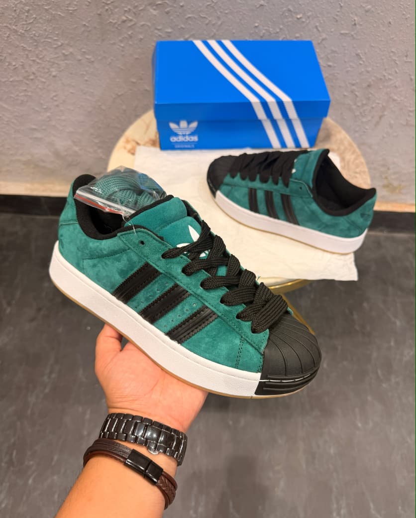 ADIDAS ORIGINALS SUPERSTAR  2ND GENERATION DARK GREEN