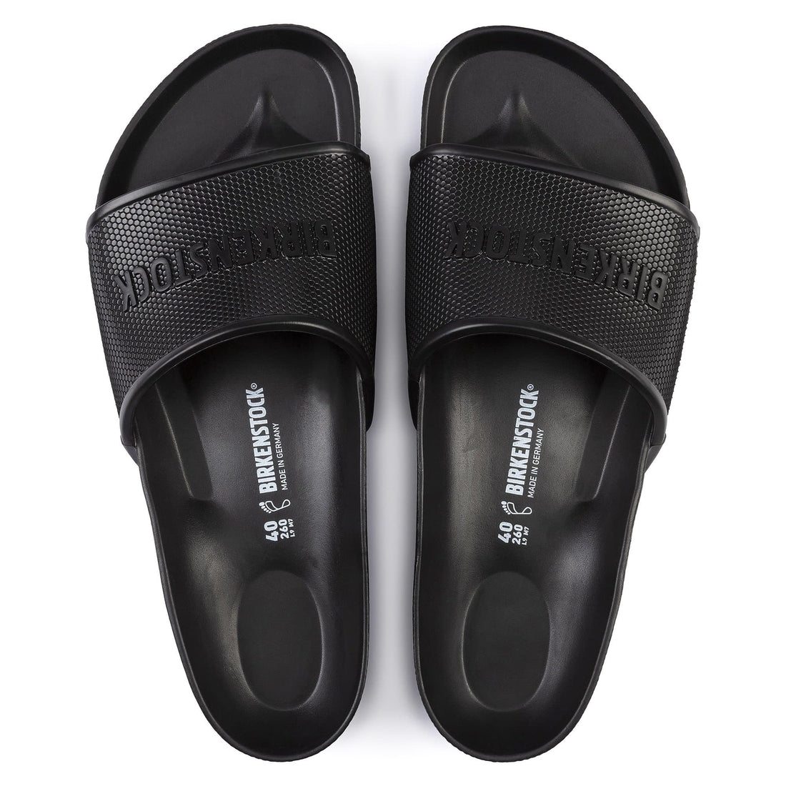 BIRKENSTOCK BLACK SLIPPERS
