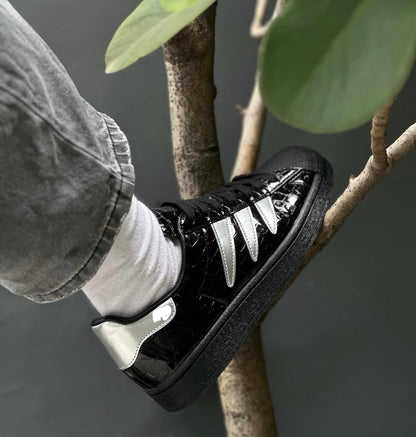 ADIDAS ORIGINAL SUPERSTAR PREDATOR BLACK SILVER