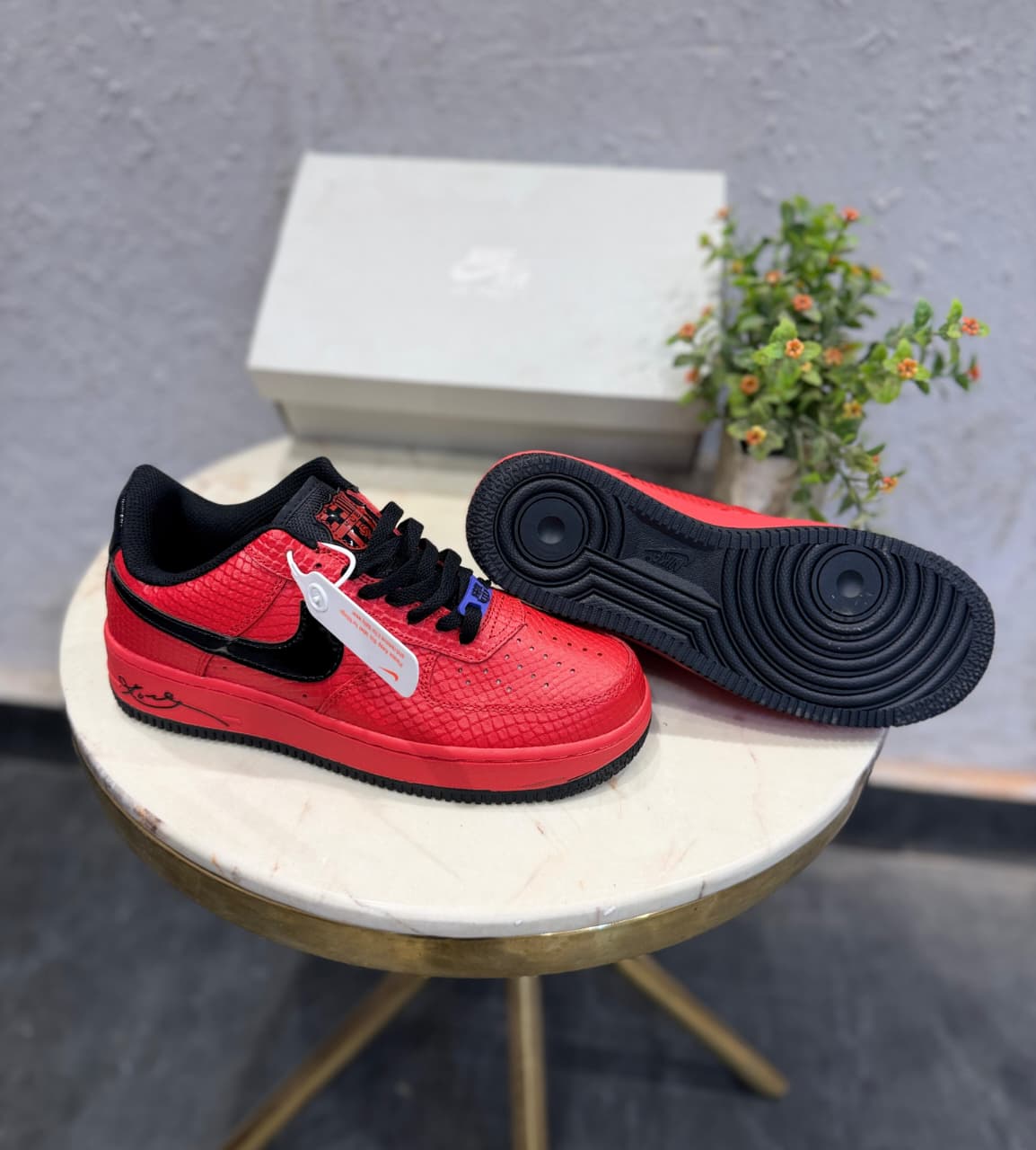 NIKE AIRFORCE ONE KOBE BRYANT RED BLACK