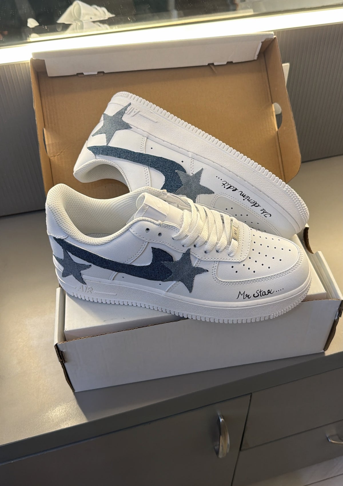 NIKE AIRFORCE ONE DENIM EDITION CUSTOMIZED (Copy)