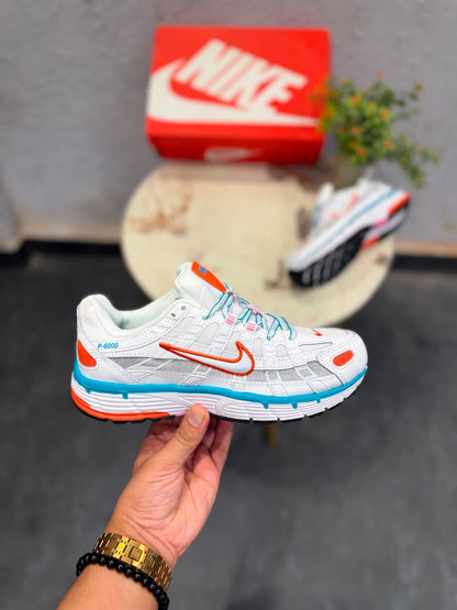 NIKE P6000 TRAINER WHITE RED BLUE