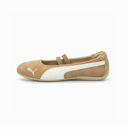 PUMA SPEEDCAT BALLET SUEDE PRAIRIE TAN WARM WHITE