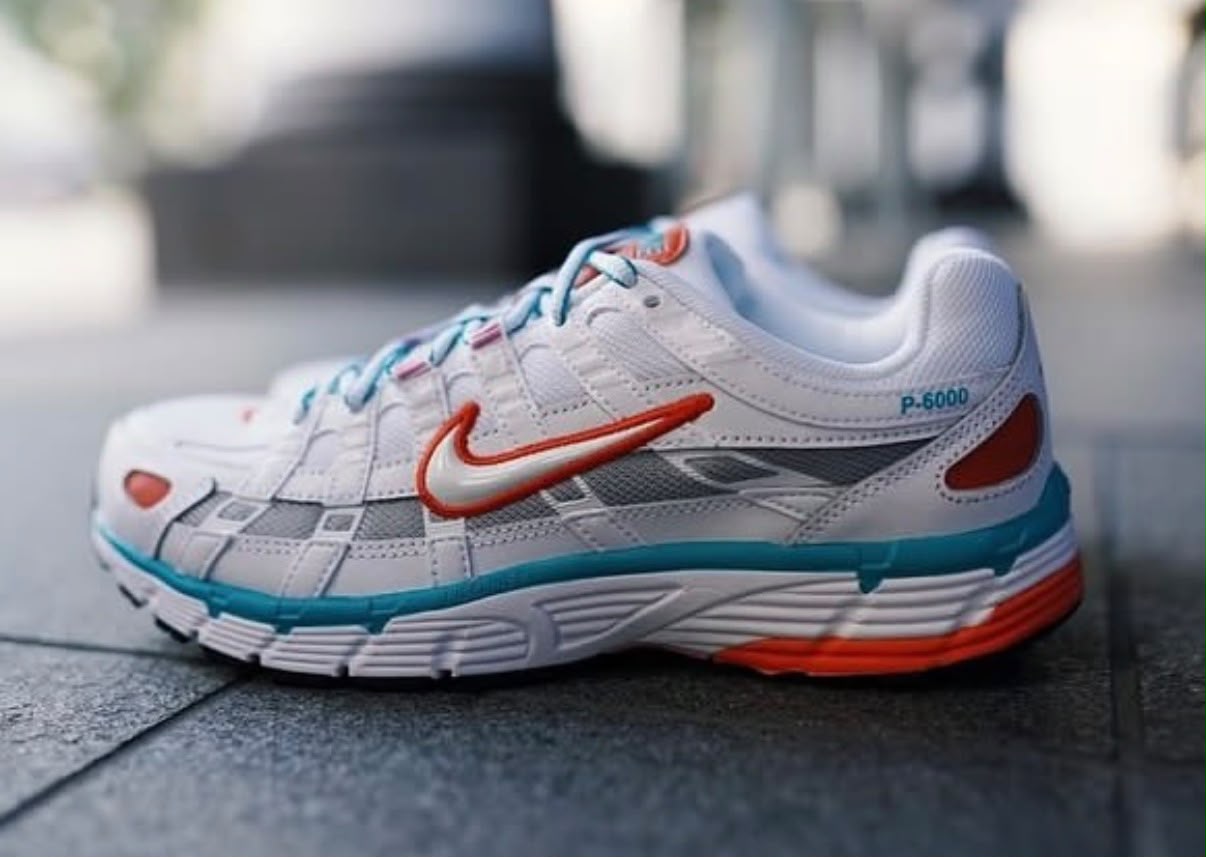 NIKE P6000 TRAINER WHITE RED BLUE