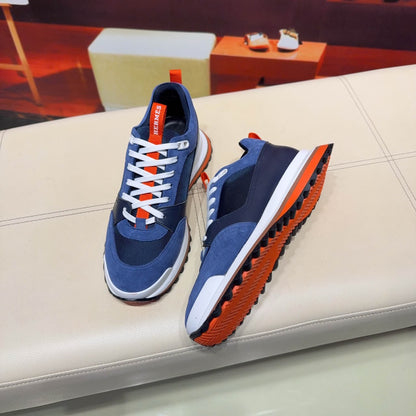 HERMES LEADER SNEAKER BLUE ORANGE UA QUALITY