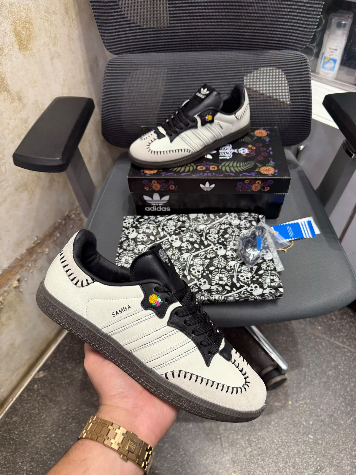ADIDAS  SAMBA DIA DE MUERTOS PACK OF WHITE