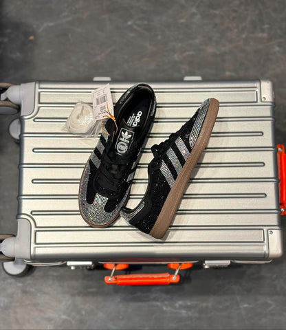 ADIDAS ORIGINAL SAMBA BLACK SILVER RHINESTONES