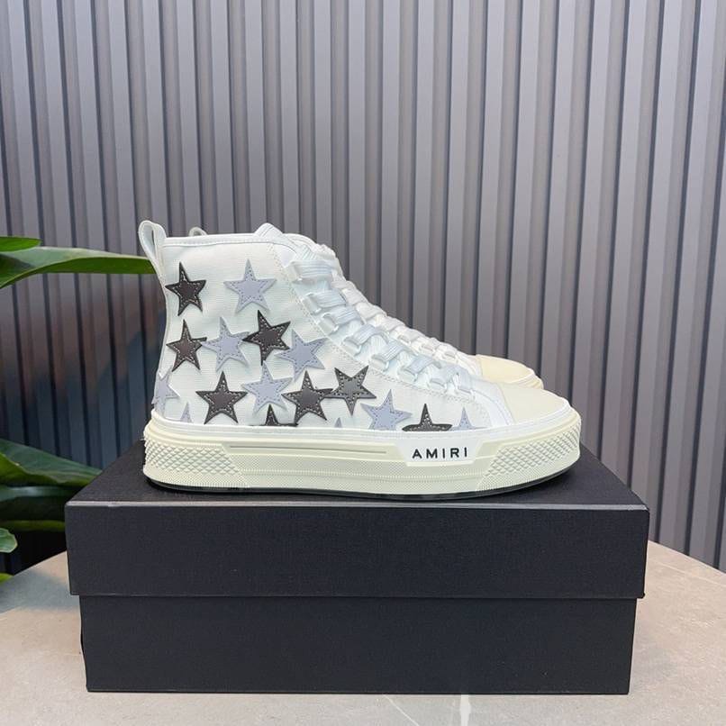 AMIRI  USA MUJER STAR HIGH WHITE SNEAKERS
