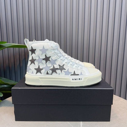 AMIRI  USA MUJER STAR HIGH WHITE SNEAKERS