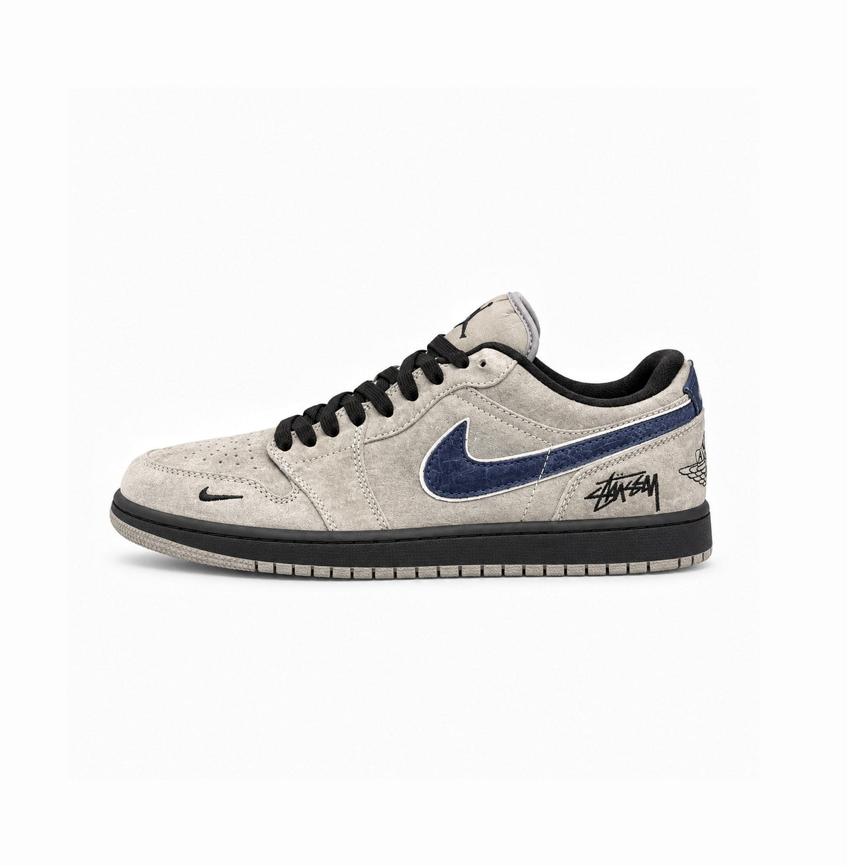 AIR JORDAN RETRO 1 STUSSY GREY BLUE KEYCHAIN 2026