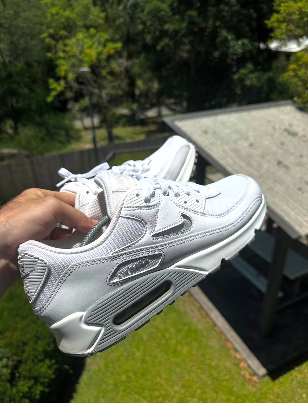 NIKE AIRMAX 90 JEWEL LIGHT SMOKE GREY