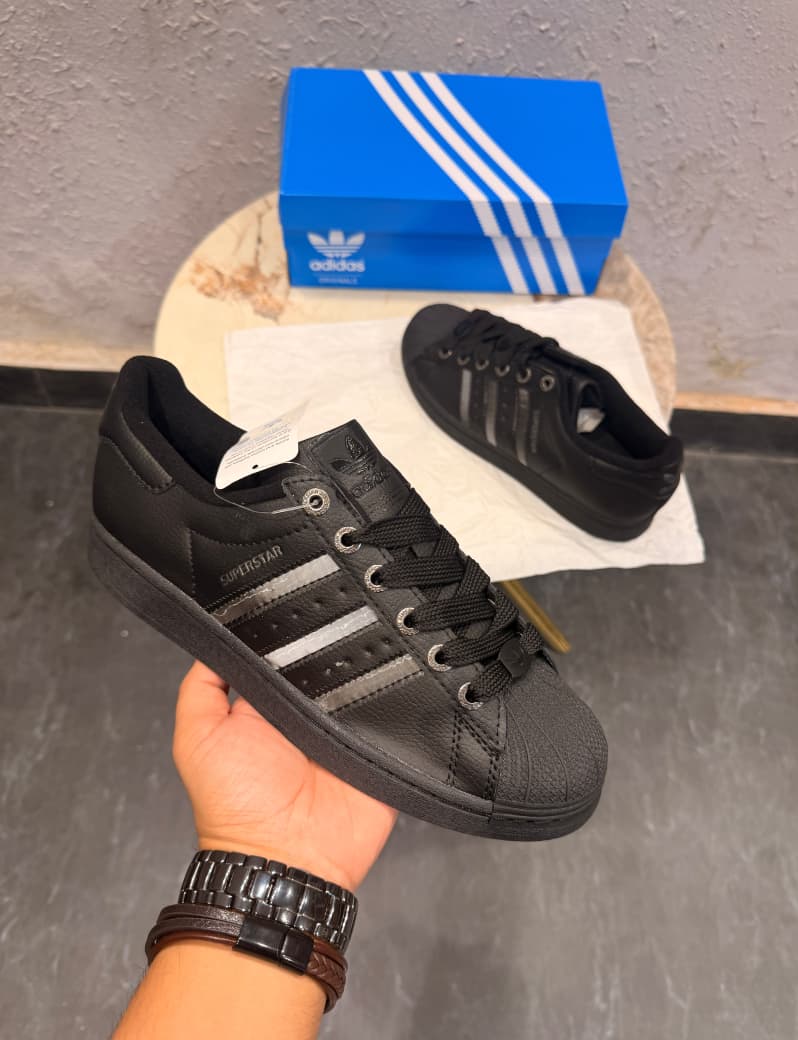 ADIDAS ORGINALS SUPERSTAR 2ND BLACK SILVER