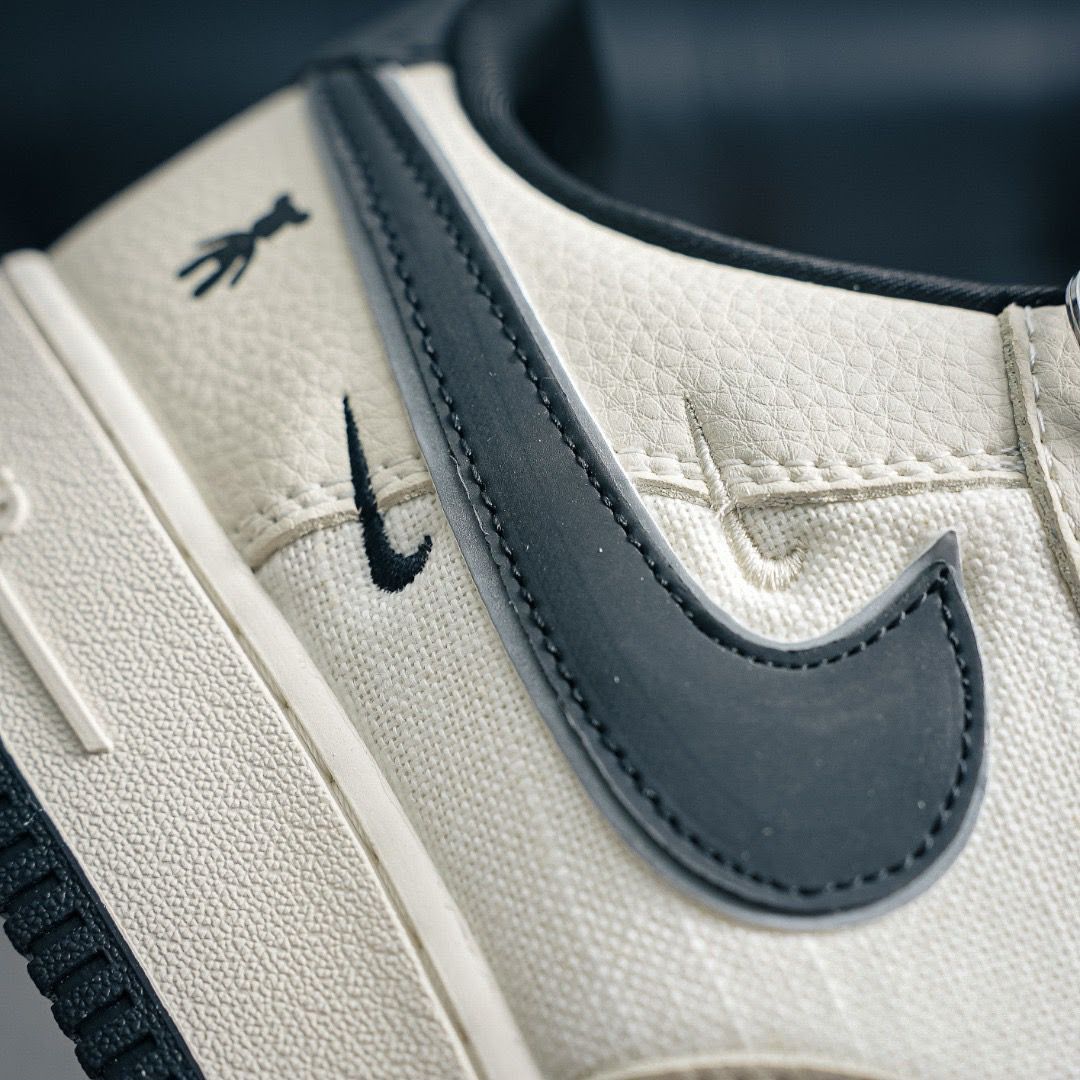 NIKE AIRFORCE 1 VIOLENT BEAR JOINT LINEN BLACK BEIGE