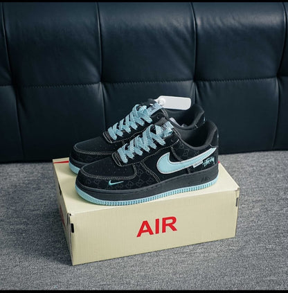 NIKE AIRFORCE 1 X GUCCI GG BLACK BLUE