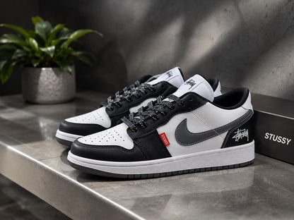 AIR JORDAN RETRO 1 X STUSSY BLACK GREY